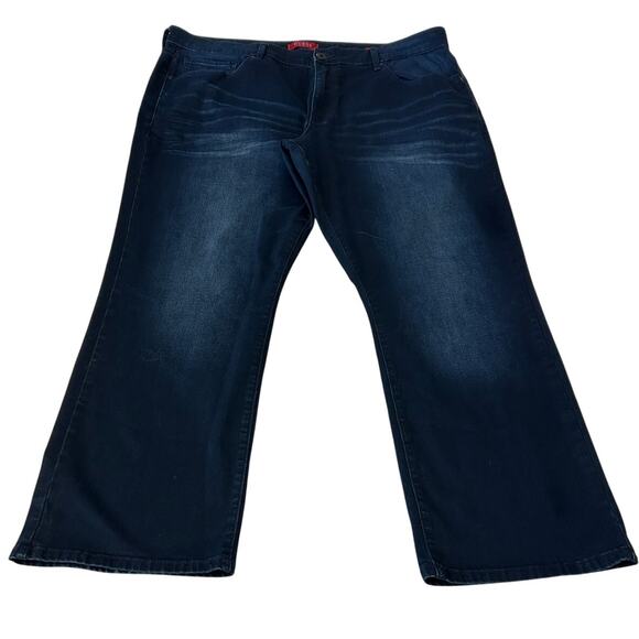 Guess LA Jeans Men's Rowland Fit Relaxed Straight Blue Dark Wash Size 40x29 - Picture 1 of 6